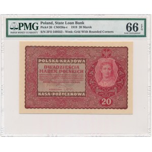 20 marek 1919 - II Serja FO - PMG 66 EPQ