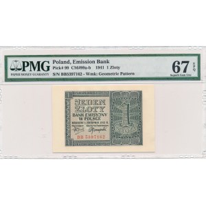 1 złoty 1941 -BB- PMG 67 EPQ