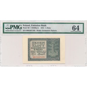 1 złoty 1941 -BB- PMG 64
