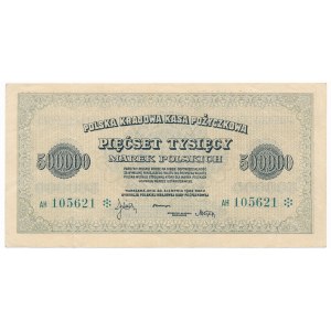 500.000 marek 1923 -AH 6 cyfr ❊ - piękny
