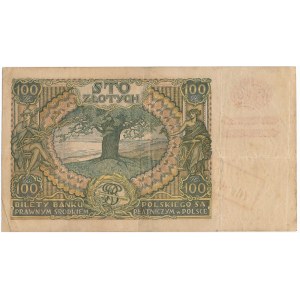 100 złotych 1934(9) -AL- z nadrukiem