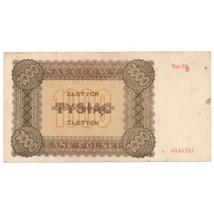 1.000 złotych 1945 -Dh- seria zastępcza