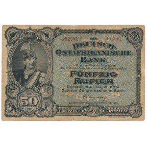 Niemcy Wschodnia Afryka - 50 rupii 1905