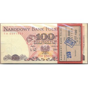 Paczka bankowa 100 złotych 1988 -TH- 100 sztuk