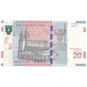 20 złotych 2015 - 1050 rocznica chrztu Polski