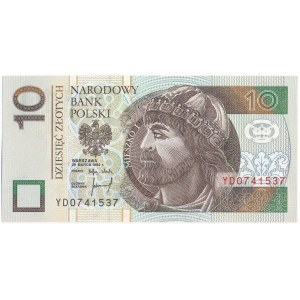 10 złotych 1994 -YD- seria zastępcza