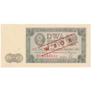 2 złote 1948 WZÓR -BN- RZADKI 