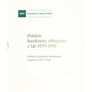 Polish National Bank album containing 23 banknotes 1975-1996