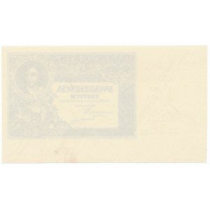 20 złotych 1931 - sam druk główny na awersie