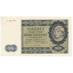 500 złotych 1940 -A- 