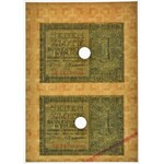 1 złoty 1941 -BE- nierozcięty fragment arkusza