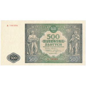 500 złotych 1946 -A- rzadka pierwsza seria