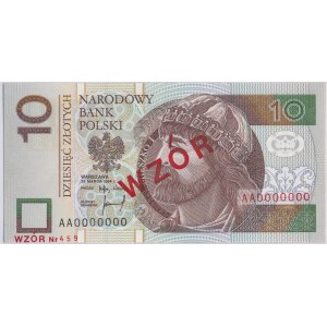 10 złotych 1994 A 0000000 - WZÓR Nr. 459 - GDA 64 EPQ