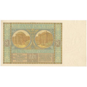 50 złotych 1929 Ser.B.E. - WYŚMIENITA I RZADKA