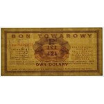 Pewex Bon Towarowy 2 dolary 1969 -Em- RZADKOŚĆ 