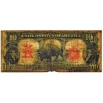 USA - $10 Ten Dollar Bison Large Size Note - Red Seal 