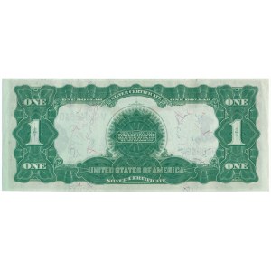 USA - 1 dolar 1899 SILVER CERTIFICATE - wyśmienity
