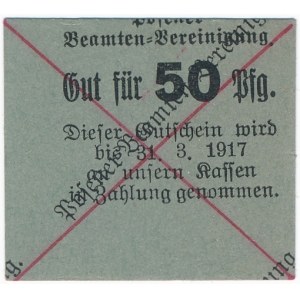 Posen - Posener Beamten-Vereinigung - 50 Pfg. 1917 