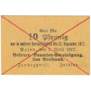 Poznań - Poznański Związek Urzędników - 10 fenigów 1917