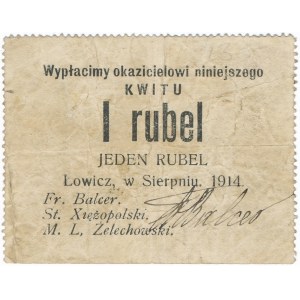 Łowicz 1 rubel 1914