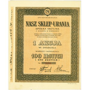 NASZ SKLEP-URANIA, Em.1, 100 złotych 1931