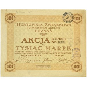 Hurtownia Związkowa Towarzystwo Akcyjne Poznań, Em.2, 1.000 marek 1920