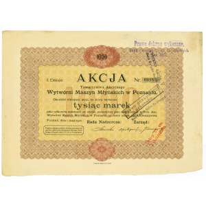 Towarzystwo Akcyjne Wytwórni Maszyn Młyńskich, Em.1, 1.000 marek 1920