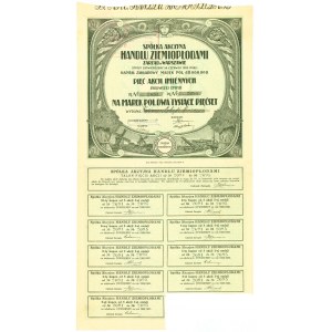 Spółka Akcyjna Handlu Ziemiopłodami, Em.1, 5x500 marek 1921