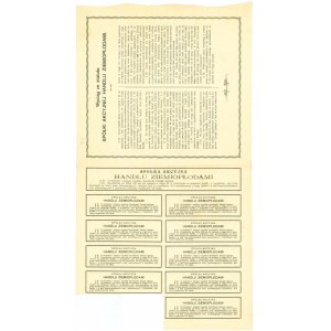 Spółka Akcyjna Handlu Ziemiopłodami, Em.1, 5x500 marek 1921