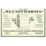 MŁYNOTWÓRNIA Towarzystwo Akcyjne Wytwórni Maszyn Młyńskich, Em.5, 5.000 marek 1922 + reklama