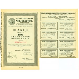 Krajowe Towarzystwo Meljoracyjne Spółka Akcyjna, Em.3, 10x100 złotych 