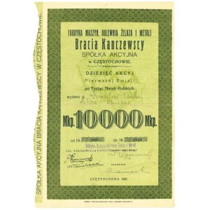 Bracia Kanczewscy S.A., Em.1, 10x1.000 marek 1921