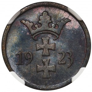 Wolne Miasto Gdańsk - 2 fenigi 1923 - NGC MS66 BN