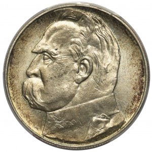 Piłsudski 10 złotych 1935 - PCGS MS63