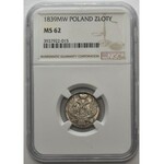 15 kopiejek = 1 złoty 1839 MW, Warszawa - NGC MS62