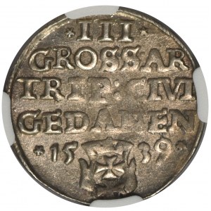 Zygmunt I Stary, Trojak Gdańsk 1539 - NGC AU58