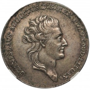 Poniatowski, Talar 1783 E.B. - NGC AU53 - PIĘKNY