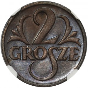 2 grosze 1927 - NGC MS64 BN