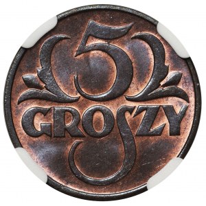 5 groszy 1931 - NGC MS65 RB