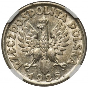Kobieta i kłosy 1 złoty 1925 - NGC AU 58
