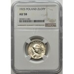 Kobieta i kłosy 1 złoty 1925 - NGC AU 58