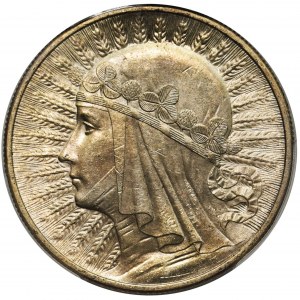 Głowa Kobiety 10 złotych 1932 Londyn - PCGS MS62