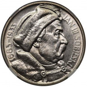 Sobieski 10 złotych 1933 - NGC MS63