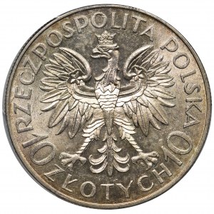 Traugutt 10 złotych 1933 - PCGS MS62