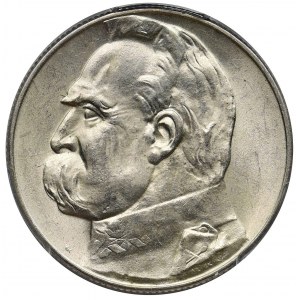 Piłsudski 5 złotych 1936 - PCGS MS62 - ładny