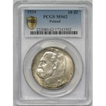 Piłsudski 10 złotych 1934 - PCGS MS62 - rzadki