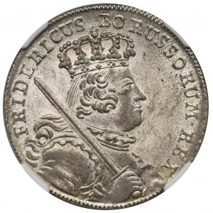 Śląsk, Fryderyk II, Ort 1756 B Wrocław - NGC MS64