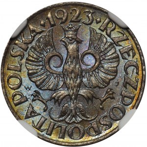 1 grosz 1923 - NGC MS66 BN