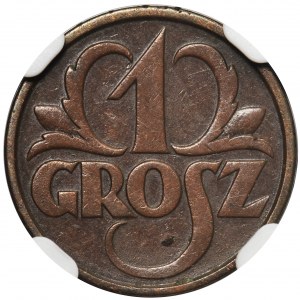 1 grosz 1928 - NGC MS63 BN