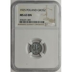 1 grosz 1925 - NGC MS63 BN 